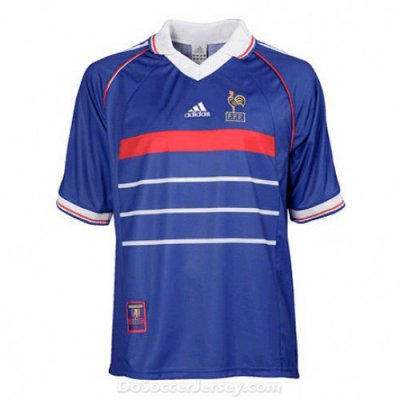 France 1998 Home Retro Shirt Soccer Jersey