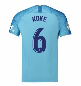 Atletico Madrid 2018/19 Koke 6 Away Shirt Soccer Jersey