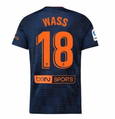 Valencia 2018/19 WASS 18 Away Shirt Soccer Jersey