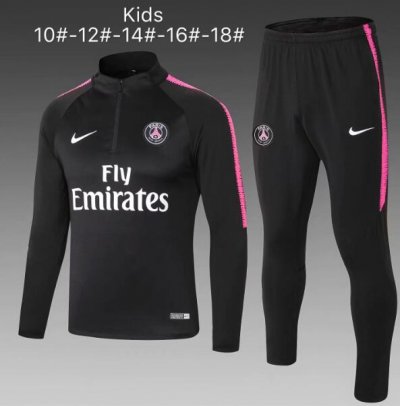Kids PSG 2018/19 Black Training Suit
