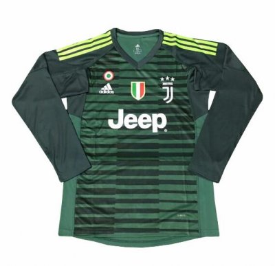 Juventus 2018/19 Green Goalkeeper Long Sleeve Shirt Soccer Jersey