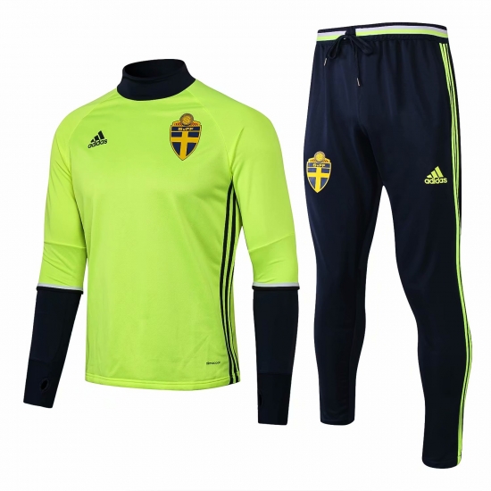 Sweden 2016/17 Green Training Suit (Shirt+Trouser) - Click Image to Close