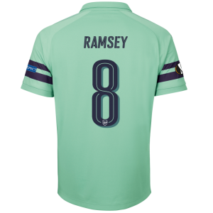 Arsenal 2018/19 Aaron Ramsey 8 UEFA Europa Third Shirt Soccer Jersey