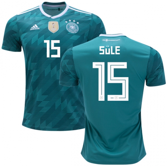 Germany 2018 World Cup NIKLAS SULE 15 Away Shirt Soccer Jersey - Click Image to Close