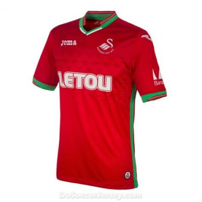 Swansea City 2017/18 Away Shirt Soccer Jersey