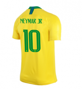 Brazil 2018 World Cup Home Neymar Jr Shirt Soccer Jersey