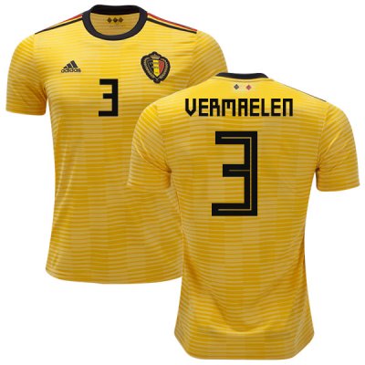 Belgium 2018 World Cup Away THOMAS VERMAELEN 3 Shirt Soccer Jersey