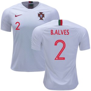 Portugal 2018 World Cup BRUNO ALVES 2 Away Shirt Soccer Jersey