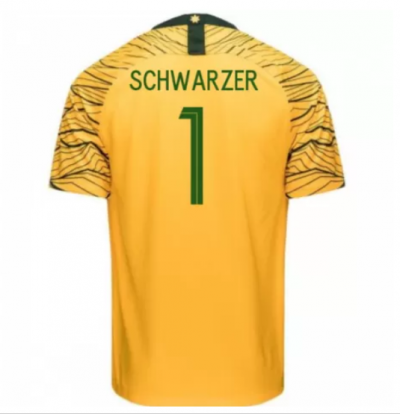 Australia 2018 FIFA World Cup Home Schwarzer Shirt Soccer Jersey