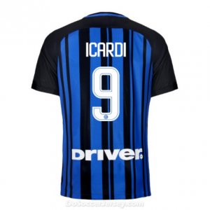 Inter Milan 2017/18 Home ICARDI #9 Shirt Soccer Jersey
