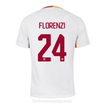 AS ROMA 2017/18 Away FLORENZI #24 Shirt Soccer Jersey
