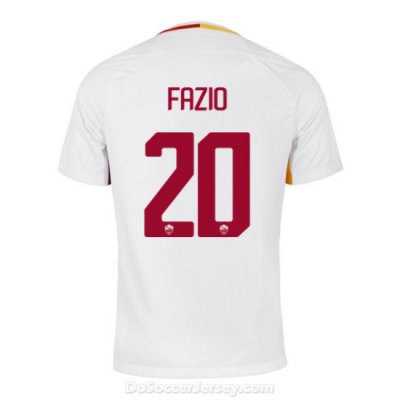 AS ROMA 2017/18 Away FAZIO #20 Shirt Soccer Jersey