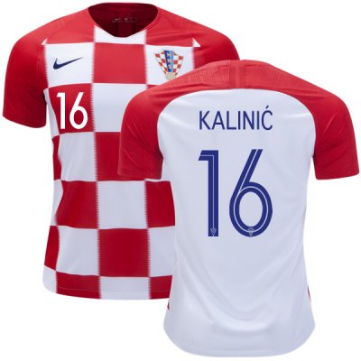 Croatia 2018 World Cup Home NIKOLA KALINIC 16 Shirt Soccer Jersey