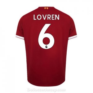 Liverpool 2017/18 Home Lovren #6 Shirt Soccer Jersey