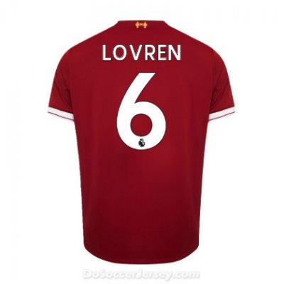 Liverpool 2017/18 Home Lovren #6 Shirt Soccer Jersey