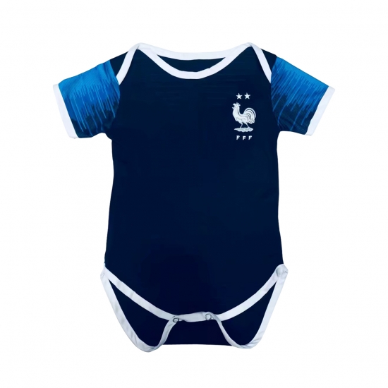 France 2018 World Cup Home 2-Star Infant Shirt Soccer Jersey Little Kids - Click Image to Close