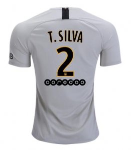 PSG 2018/19 Thiago Silva 2 Away Shirt Soccer Jersey