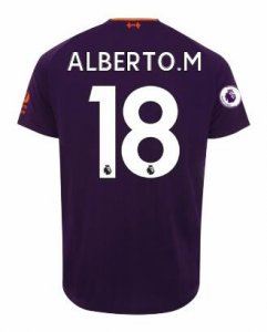 Liverpool 2018/19 ALBERTO MORENO 18 Away Shirt Soccer Jersey