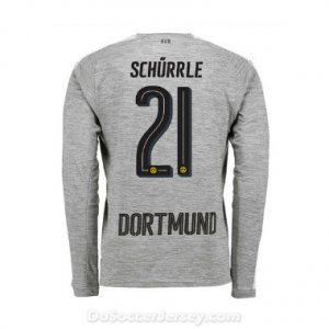 Borussia Dortmund 2017/18 Third Schürrle #21 Long Sleeve Soccer Shirt