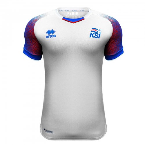 Iceland 2018 FIFA World Cup Away Shirt Soccer Jersey White