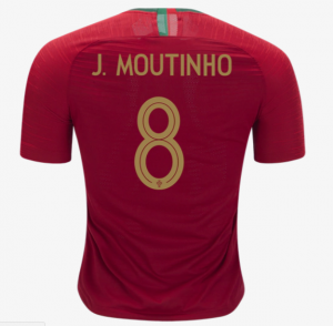 Portugal 2018 World Cup Home Joao Moutinho Shirt Soccer Jersey