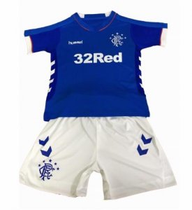 Glasgow Rangers 2018/19 Away Kids Soccer Jersey Kit Children Shirt + Shorts