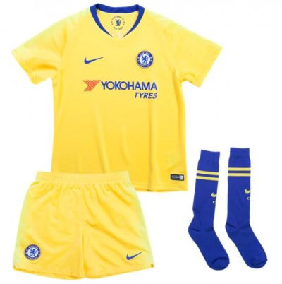 Chelsea 2018/19 Away Kids Soccer Jersey Whole Kit Children Shirt + Shorts + Socks