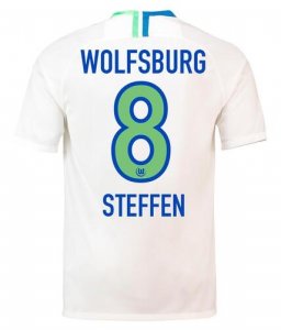 VfL Wolfsburg 2018/19 STEFFEN 8 Away Shirt Soccer Jersey