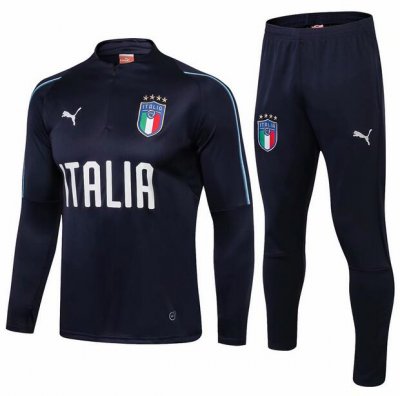 Italy 2018/19 Royal Blue Training Suit (Sweat shirt+Trouser)