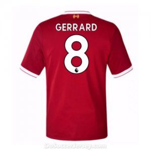 Liverpool 2017/18 Home Gerrard #8 Shirt Soccer Jersey