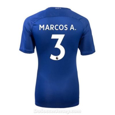 Chelsea 2017/18 Home MARCOS A. #3 Shirt Soccer Jersey