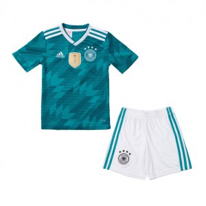 Germany 2018 World Cup Away Kids Soccer Kit Children Shirt And Shorts