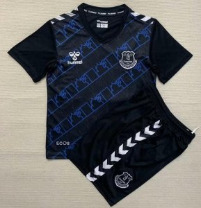 Kids 2023/24 Everton Black Goalkeeper Kit