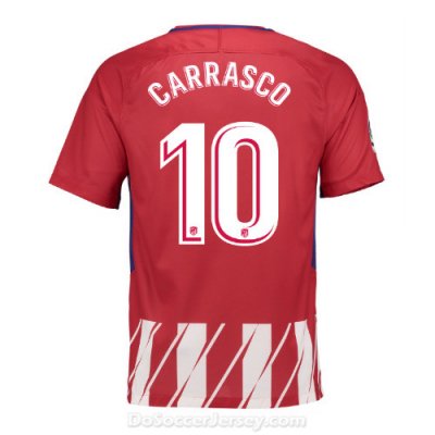 Atlético de Madrid 2017/18 Home Carrasco #10 Shirt Soccer Jersey