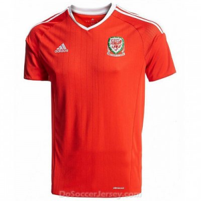 Wales 2016/17 Home Shirt Soccer Jersey