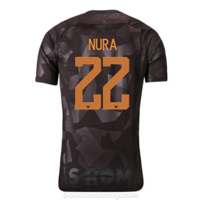AS ROMA 2017/18 Third NURA #22 Shirt Soccer Jersey