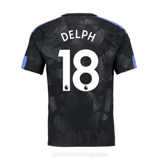 Manchester City 2017/18 Third Delph #18 Shirt Soccer Jersey - Click Image to Close