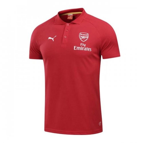 Arsenal 2017/18 Red Polo Shirt