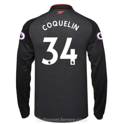 Arsenal 2017/18 Third COQUELIN #34 Long Sleeved Shirt Soccer Jersey