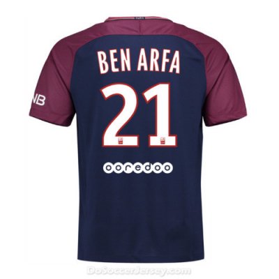 PSG 2017/18 Home Ben Arfa #21 Shirt Soccer Jersey