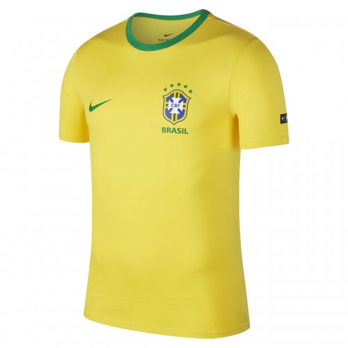 Brazil FIFA World Cup 2018 Yellow Crest T-Shirt