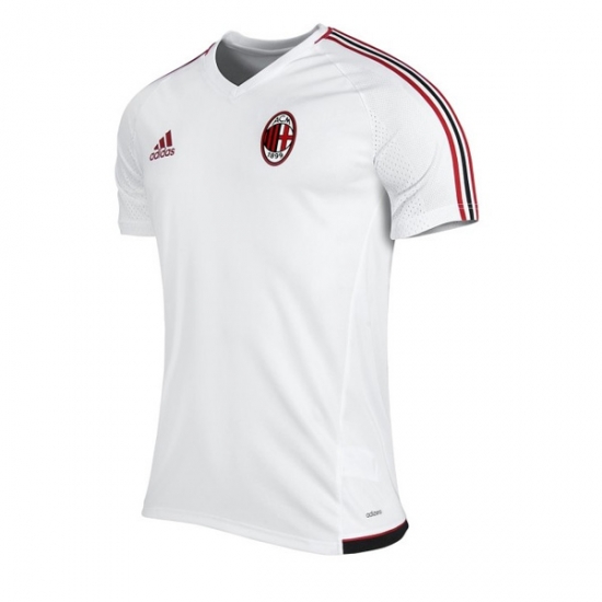 AC Milan 2017/18 White Training Shirt - Click Image to Close