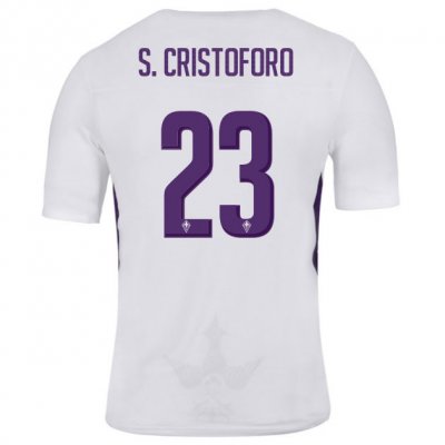 Fiorentina 2018/19 S. CRISTOFORO 23 Away Shirt Soccer Jersey