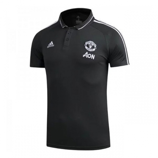 Manchester United 2017/18 Black Polo Shirt - Click Image to Close
