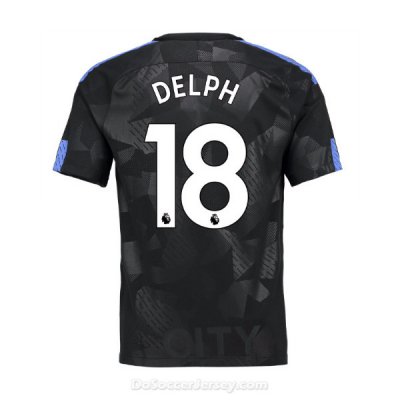 Manchester City 2017/18 Third Delph #18 Shirt Soccer Jersey