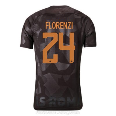 AS ROMA 2017/18 Third FLORENZI #24 Shirt Soccer Jersey