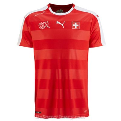 Switzerland 2016/17 Home Shirt Soccer Jersey