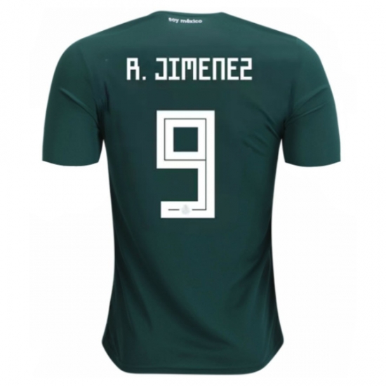 Mexico 2018 World Cup Home Raul Jimenez #9 Shirt Soccer Jersey - Click Image to Close