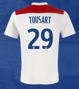 Olympique Lyonnais 2018/19 TOUSART 29 Home Shirt Soccer Jersey