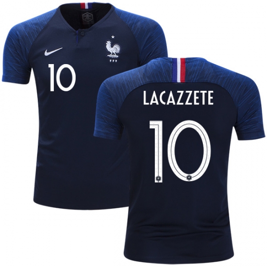 France 2018 World Cup LACAZETTE 10 Home Shirt Soccer Jersey - Click Image to Close